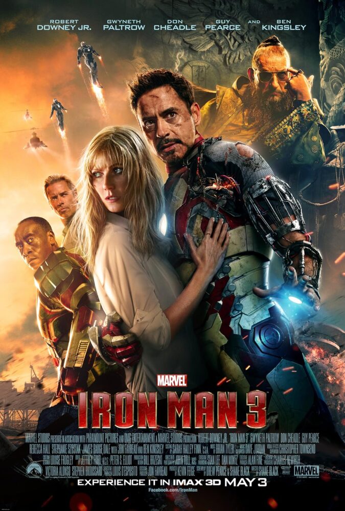 Free Iron Man 3 (2013) (Hindi + English) Dual Audio MCU Movie BluRay HD ESub